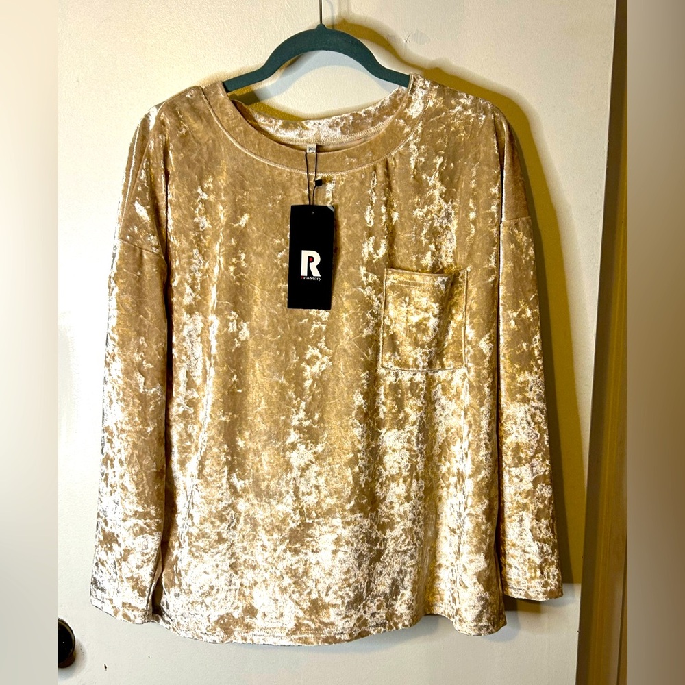 Velvet Long Sleeve Top